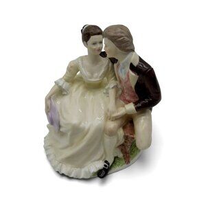 Coalport The Proposal Bone China Figurine England Vintage-US Duties Prepaid